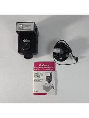 Kalimar Electronic AUTOMATIC BOUNCE FLASH K-455 W/Manual & Adaptor